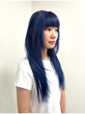 ロングレイヤー × 20代大人ブルーカラー