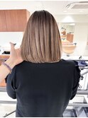 ハイライトバレイヤージュダブルカラーケアブリーチ20代30代