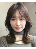 大人ガーリー、似合わせカット、ミディアムレイヤーカット