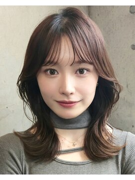 ミンクス 銀座店(MINX) 大人ガーリー、似合わせカット、ミディアムレイヤーカット