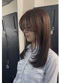 ブリーチハイライト髪質改善ダブルカラーレイヤーカット/新宿