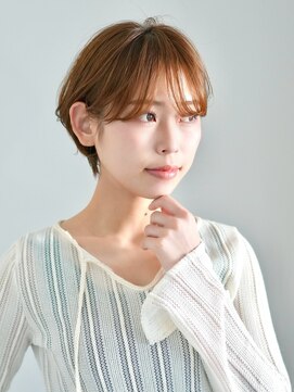インセプション 銀座(INCEPTION) 切りっぱなしショート・ボブ/絶壁解消/前髪なし/40代/30代/丸顔