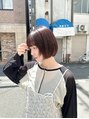 チェスト 姫路店(CHEST)&nbsp;暖色カラーが映える顔まわりレイヤーボブスタイル