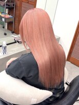 ソソ(soso) ミルクティーブロンド/ダークブルー/デジタルパーマ/横浜