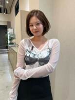 バランス ハレまち通り岡山駅前店(balance.)&nbsp;ヘイリーボブ×ブリーチなしブラウン