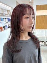 カッツ 笠岡店(CUT S)&nbsp;レイヤーカット＊ワインレッド