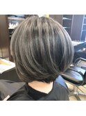 ショート×ハイライト×グレージュ