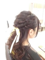 ヘアセットサロン ラシク(LaCQ) 編み込み×ハーフアップ