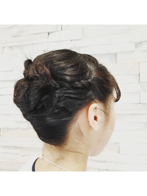 お祭り　ヘアアレンジ