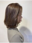 柔らかさのあるボブスタイル