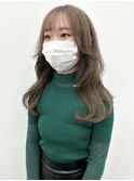 【Anli☆岩瀬萌】ミルクティーベージュ くびれヘア ヨシンモリ