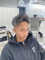 ルースト 西院店(ROOST)&nbsp;ツイストパーマ/ホワイトハイライト/ベリーショート