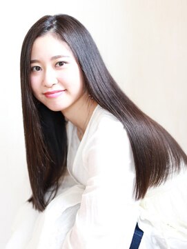ヘアーサロン エクラ(HAIR SALON eclat) 好印象♪さら艶ナチュラルストレートロング