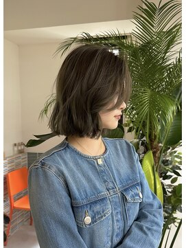 クペウ(cope'u) ブリーチなしダブルカラーでオリーブ!