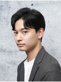 メンズナチュラルセンターパート<理容室><MEN'S/中野/バーバー>