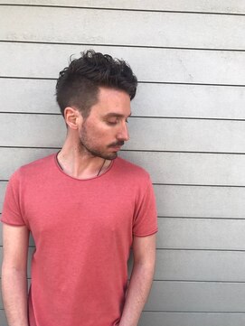 ロッサ(ROSSA) メンズカット/ツーブロック/ダークアッシュ/ベリーショート