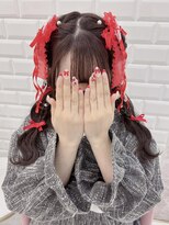 リボンたっぷり＊ひつじ三つ編みヘア＊まゆ