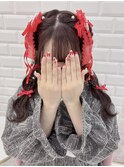リボンたっぷり*ひつじ三つ編みヘア*まゆ