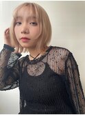 外ハネボブ×ハイトーンベージュ