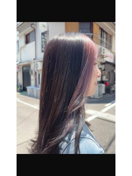 ヘアアートヒサ(HAIR ART hisa) 「RYOKO」304050代 フェイスフレーミング×ペールピンクパープル