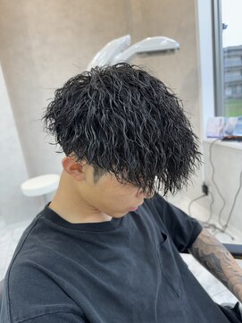 ブルーオーシャン 佐賀店(Blue Ocean) ツイストスパイラルパーマ波巻きスパイラルパーマツーブロック