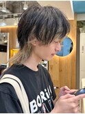 マッシュウルフ×インナーカラー