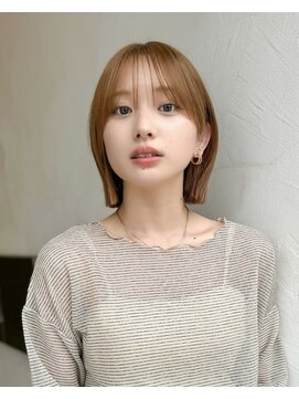 ミィ 表参道(mee.) 前髪/アンブレラカラー/こなれミディ/イメチェン/ぱっつんボブ