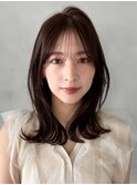 ホワイトブロンドナチュラルカール愛されワイドバング美髪