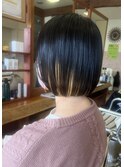 切りっぱなしボブ