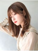 ミニウルフ大人可愛いうる艶髪似合わせカット前髪#295f0422