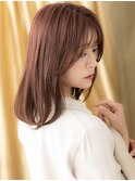 シースルー前髪チェリーブラウンくびれミディY北浦和30代40代