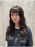【山嵜 栞】ロングパーマスタイル