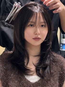 ジアン テラス(GIEN TERRASSE) 韓国レイヤーカット韓国ヘアミディアムレイヤー/岸本