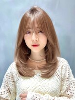 パルス ヨコハマ(PULSE yokohama)&nbsp;ミディアムレイヤーカット内巻き顔周りレイヤーカット