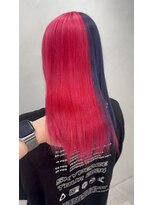 ジゼル(gisele)&nbsp;【個性派ツートンカラー】レッド×ブルー