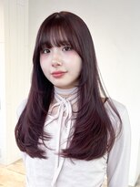 アイティー バイ アルバム 中野店(IT by ALBUM)&nbsp;グレージュロング韓国ヘア顔周りレイヤー_ba561051