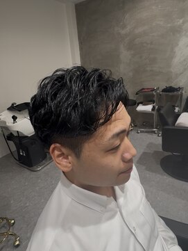 レンネ(Renee) メンズカットパーマ《アップバングmixパーマ》