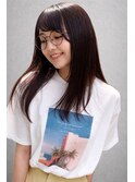 ツヤ感重視のナチュラルストレート