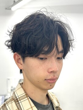 ウィル バイ ブラウン(Vir by Brown) シャドウパーマ/センターパート/ニュアンスパーマ/藤沢美容院