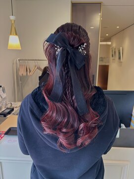 クオレア(CUOREA) カチモリ×リボン　ハーフアップアレンジ♪