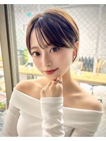 サンドナル 鹿児島天文館(sand NALU)&nbsp;ハッシュカット/グレージュ/デザインカラー[鹿児島天文館]
