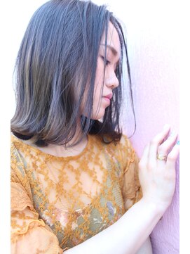 ジャコ ヘアー(jako HAIR) 【jako】外ハネダークアッシュ切りっぱなしボブ#1