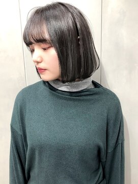セシルヘアー(CECIL hair) CECIL 下北沢　イルミナカラーグレー×スタンダードボブ