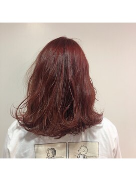 ジーナ 博多(Zina) 暖色系カラーオレンジブラウンフレンチガーリー外ハネボブ