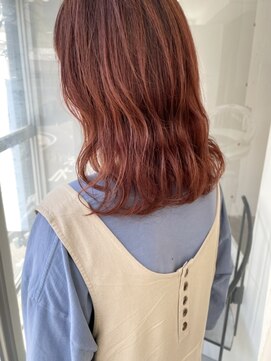ツイギー 伊賀上ビル店(TWiGGY) ゆるウェーブミディアムandレッドブラウン