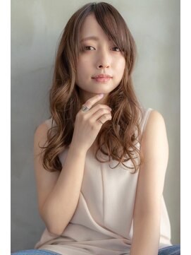 オースティン 門前仲町(AUSTIN) 大人かわいい前髪セシルカットココアブラウンフリンジウェーブ