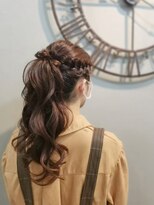 ヘアセットサロン ミント(Hair set salon MINT)&nbsp;編み込みポニーテール