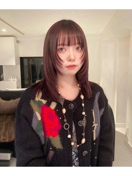 ノーカ 代官山(nohka) 重めウルフと赤紫カラー