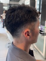 ルルディ バイ アフロディーテ銀座(luludi by APHRODITE) サーフカール/ブルーブラック/フェザーパーマ/銀座