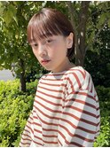 丸みショート/30代40代/チェリーブラウン/小顔
